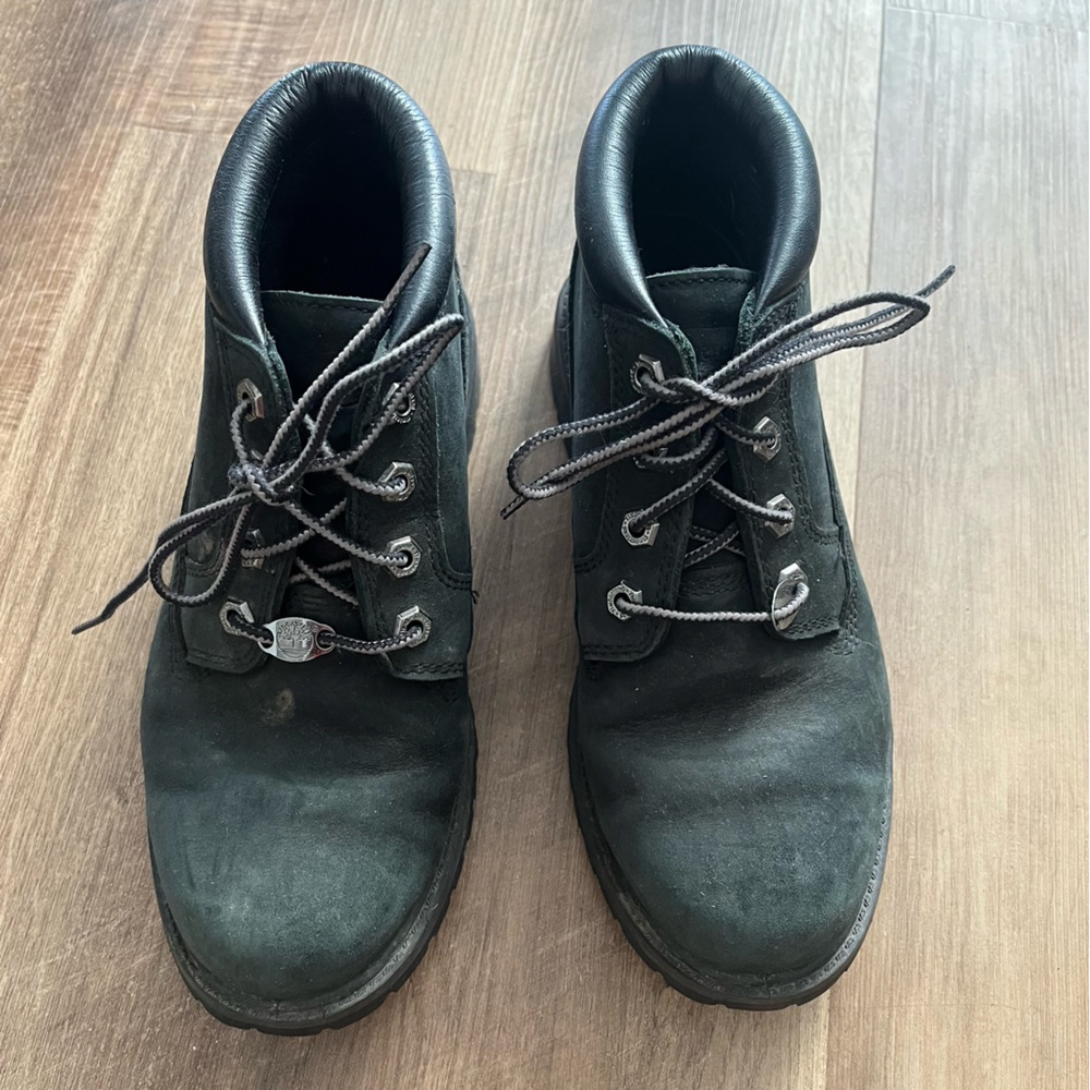 Black Timberland boots